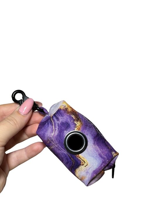PURPLE MARMOR WASTE BAG HOLDER