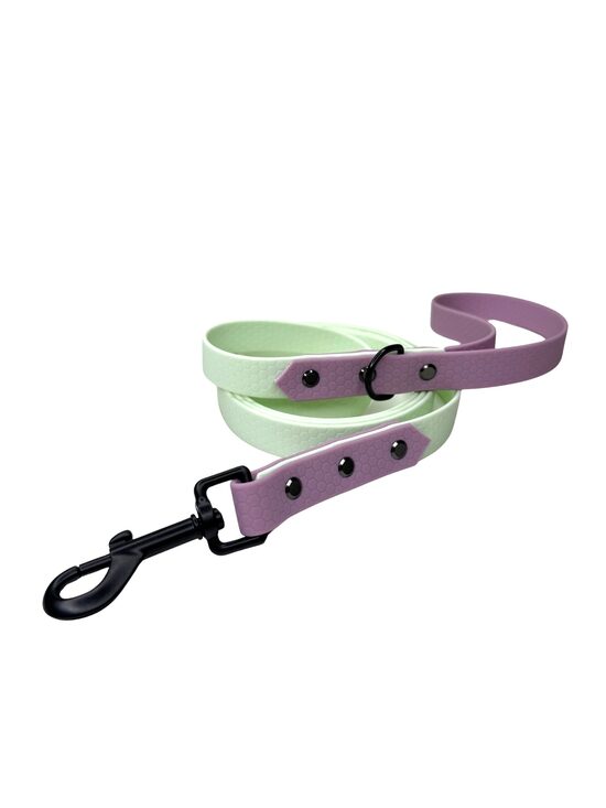 20MM DIVU TOŅU HEXA PAVADA-MINT+LAVENDER