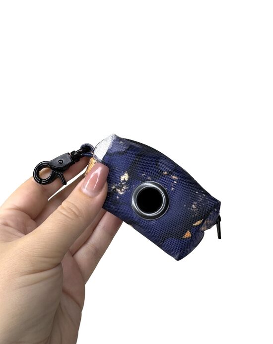 DARK BLUE MARMOR WASTE BAG HOLDER